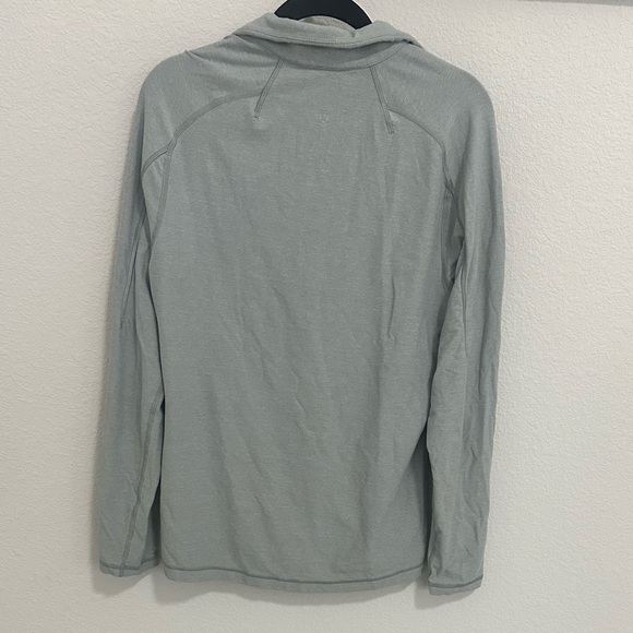 Lululemon Surge Warm 1/4 Quarter Zip Pullover Silver Heathered Mercury Small - Picture 6 of 9